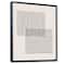 Designart - Minimal Geometric Lines And Squares II - Modern Canvas Wall Art Print in Black Frame